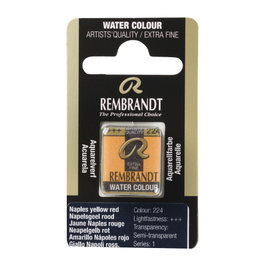 Rembrandt Acuarela Pastilla Amarillo Nápoles Rojo 224