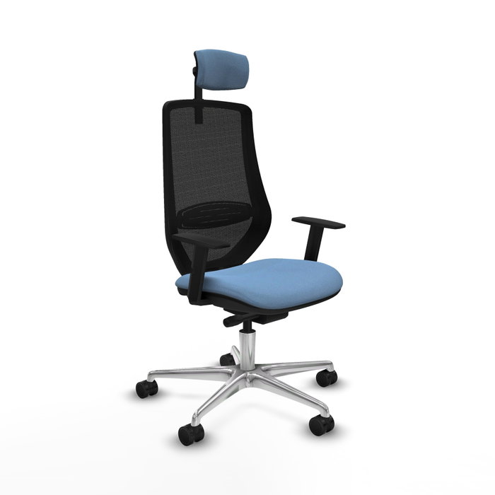 PIQUERAS Y CRESPO Silla de oficina Mardos Azul cielo y Negro PIQUERAS Y CRESPO Silla de oficina Mardos Azul cielo y Negro