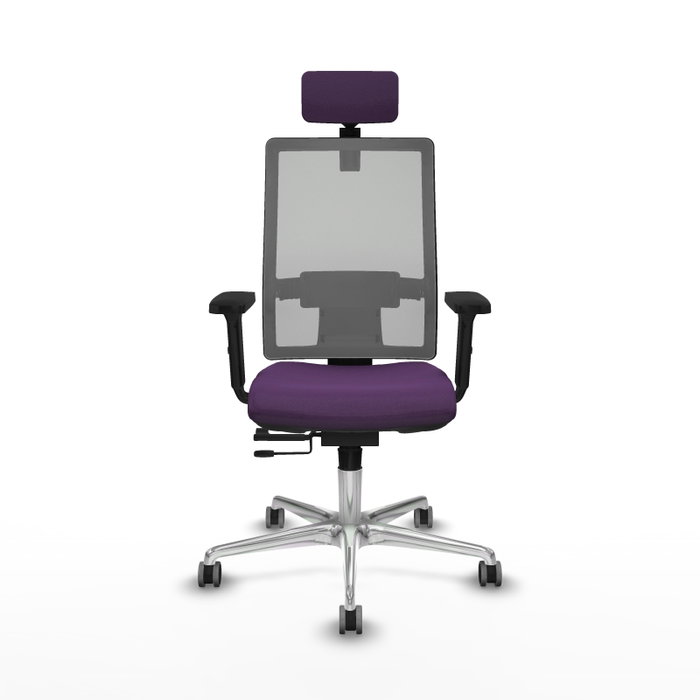 PIQUERAS Y CRESPO Silla de oficina Horna con mecanismo Sincro/Traslack, Morado y Gris PIQUERAS Y CRESPO Silla de oficina Horna con mecanismo Sincro/Traslack, Morado y Gris