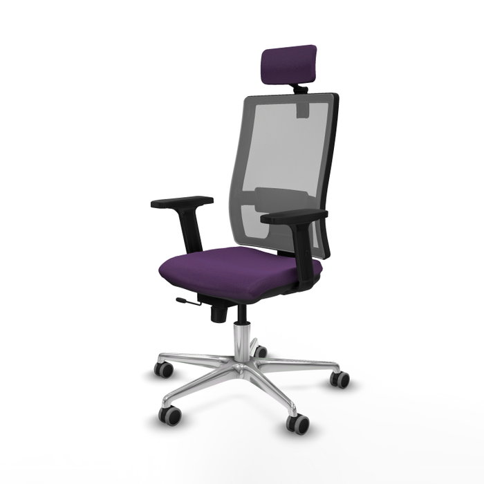 PIQUERAS Y CRESPO Silla de oficina Horna con mecanismo Sincro/Traslack, Morado y Gris PIQUERAS Y CRESPO Silla de oficina Horna con mecanismo Sincro/Traslack, Morado y Gris