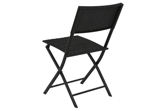 DKD Home Decor Set de 3 Mesas de Ratán Sintético y Acero Negro DKD Home Decor Set de 3 Mesas de Ratán Sintético y Acero Negro