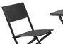 DKD Home Decor Set de 3 Mesas de Ratán Sintético y Acero Negro