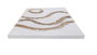 DKD Home Decor Decoración de Pared MDF Fibra 3D Blanco y Natural 80x120 cm