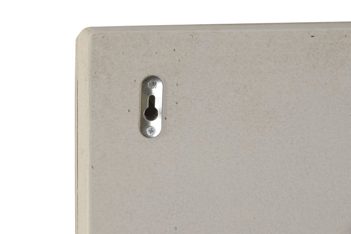 DKD Home Decor Decoración de Pared MDF Fibra 3D Blanco y Natural 80x120 cm