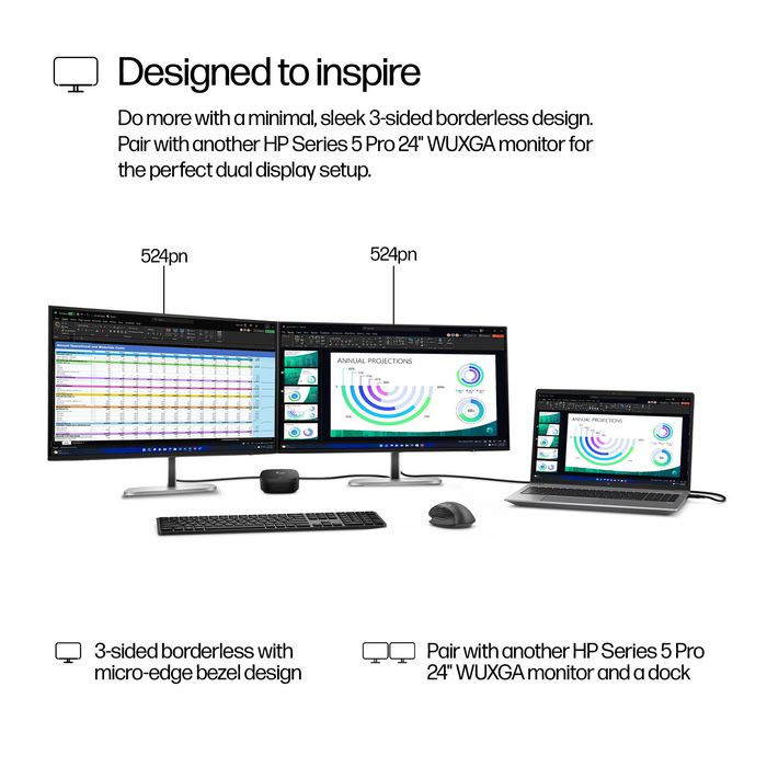 HP Series 5 Pro 524pn 24 pulg. WUXGA IPS