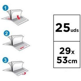 mp Forro De Libros Antirasgado Ajustable 130 Micras 0,29 M Caja 25 uds Transparente
