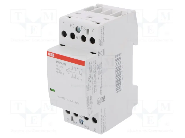 ABB ESB Contactor 4-polar de instalación 25A 110VAC/110VDC ABB ESB Contactor 4-polar de instalación 25A 110VAC/110VDC