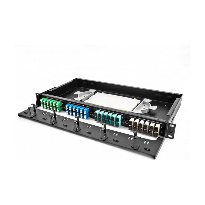 DeLOCK Patchpanel de fibra óptica HD 19″ 1U negro