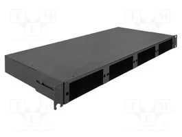 DeLOCK Panel de Conexiones de Fibra Óptica HD 19″ 1U negro