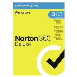 Norton 360 Deluxe - Licencia Antivirus 12 Meses / 25 GB Nube / 3 Dispositivos / 1 Usuario / Versión Español