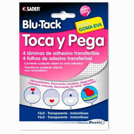 Bostik Blu Tack Adhesivo Transferible Toca Y Pega 4 Láminas