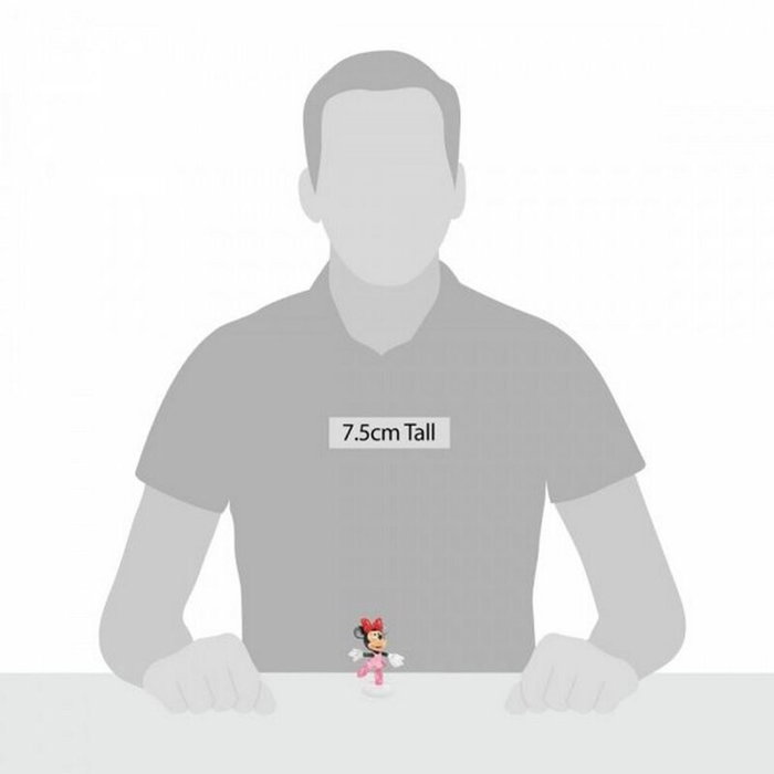 Enesco Figura de Resina Disney Mickey y Minnie - Minnie de 7.5 cm Hecha y Pintada a Mano - Coleccionable