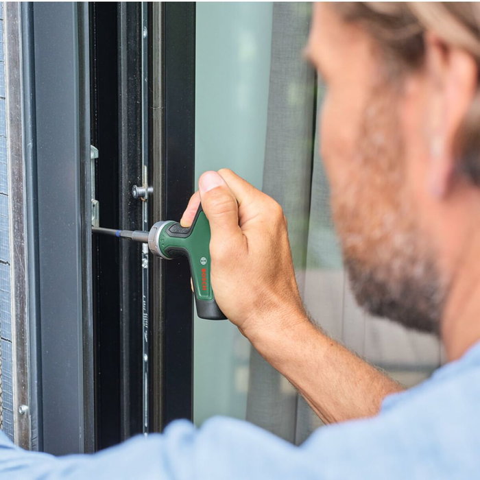 Bosch Destornillador de trinquete con mango en T, 36 dientes y soporte magnético de 1/4 pulgada