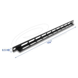 DeLOCK Kit de montaje 67460 de 19 pulgadas en Negro