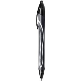 BIC Bolígrafo Retráctil Gel-Ocity Quick Dry Negro con Punta de 0,7 mm
