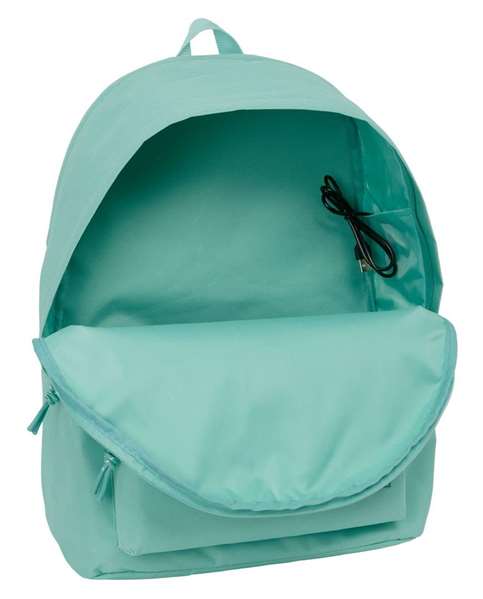 Safta Mochila Doble Portátil 15,6" USB F.C.Barcelona Chica Musgo 31x44x18 cm