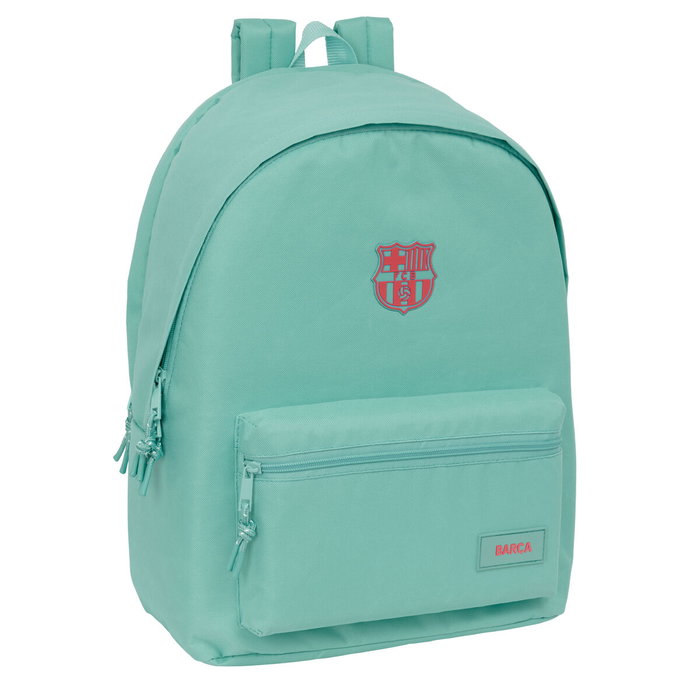 Safta Mochila Doble para Portátil 15,6+USB F.C. Barcelona Chica Musgo