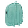 Safta Mochila Doble para Portátil 15,6+USB F.C. Barcelona Chica Musgo