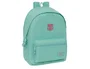 Safta Mochila Doble para Portátil 15,6+USB F.C. Barcelona Chica Musgo