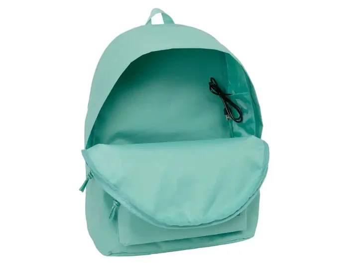 Safta Mochila Doble para Portátil 15,6+USB F.C. Barcelona Chica Musgo
