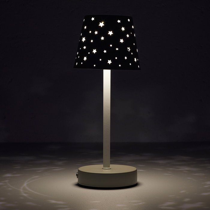 Home Deco Kids Lámpara de Mesa Recargable con Estrellas para Niños