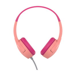 Belkin SOUNDFORM Mini Auriculares On-Ear Alámbinaurales Alámbinaurales Alámbricos Rosa para Niños