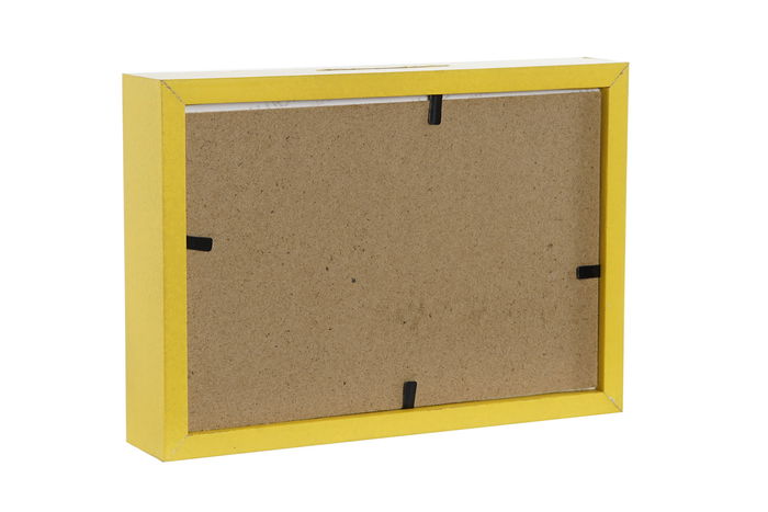 DKD Home Decor Hucha Infantil Azul Amarillo Multicolor MDF Cristal 17 x 3 x 12 cm (12 Unidades)