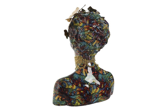 DKD Home Decor Figura Busto Resina Multicolor 18.5 x 34 x 26 cm