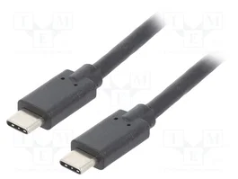 QOLTEC Cable USB 3.1 USB-C a USB-C de 1,4m Negro