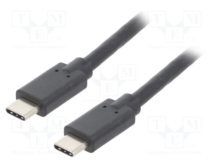 QOLTEC Cable USB 3.1 USB-C a USB-C de 1,4m Negro QOLTEC Cable USB 3.1 USB-C a USB-C de 1,4m Negro