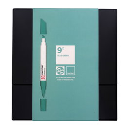 Talens | Pantone Set de 9 Marcadores Blue Green