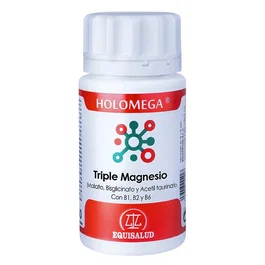 EQUISALUD Holomega Triple Magnesio con Vitaminas B1 B2 B6 180 Cápsulas