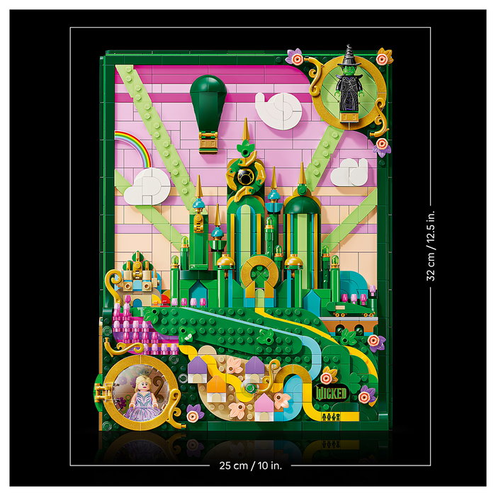 LEGO Arte Mural: La Ciudad Esmeralda, Set de Construcción 3D LEGO Arte Mural: La Ciudad Esmeralda, Set de Construcción 3D