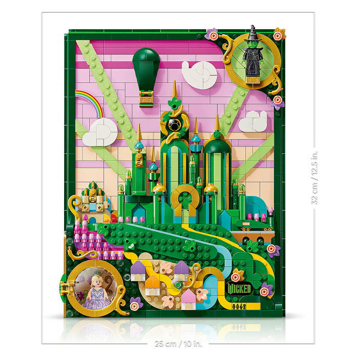 LEGO Arte Mural: La Ciudad Esmeralda, Set de Construcción 3D LEGO Arte Mural: La Ciudad Esmeralda, Set de Construcción 3D