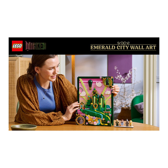 LEGO Arte Mural: La Ciudad Esmeralda, Set de Construcción 3D LEGO Arte Mural: La Ciudad Esmeralda, Set de Construcción 3D