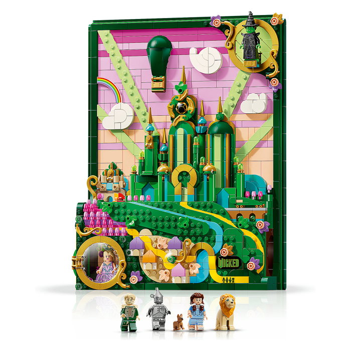 LEGO Arte Mural: La Ciudad Esmeralda, Set de Construcción 3D LEGO Arte Mural: La Ciudad Esmeralda, Set de Construcción 3D