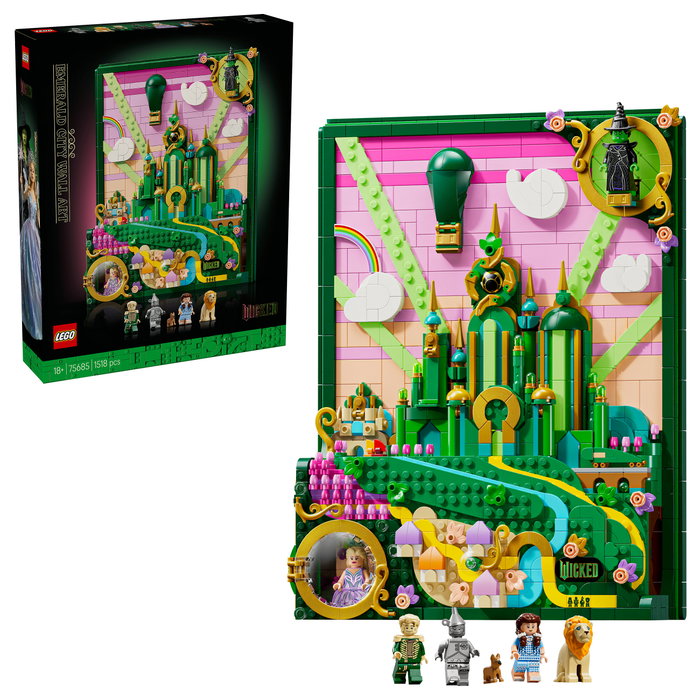 LEGO Arte Mural: La Ciudad Esmeralda, Set de Construcción 3D LEGO Arte Mural: La Ciudad Esmeralda, Set de Construcción 3D