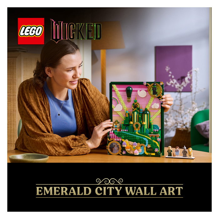 LEGO Arte Mural: La Ciudad Esmeralda, Set de Construcción 3D LEGO Arte Mural: La Ciudad Esmeralda, Set de Construcción 3D