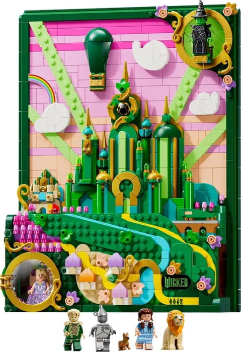 LEGO Arte Mural: La Ciudad Esmeralda, Set de Construcción 3D LEGO Arte Mural: La Ciudad Esmeralda, Set de Construcción 3D