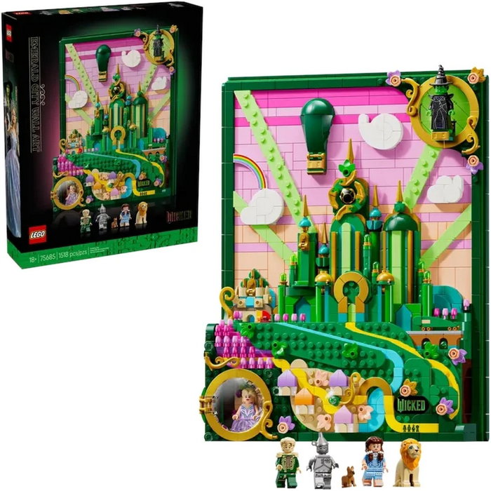 LEGO Arte Mural: La Ciudad Esmeralda, Set de Construcción 3D LEGO Arte Mural: La Ciudad Esmeralda, Set de Construcción 3D