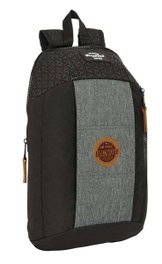 Mochila Casual BlackFit8 Old school Negro Gris 22 x 39 x 10 cm