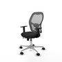 PIQUERAS Y CRESPO Silla de oficina Jorquera con mecanismo Sincro/Traslack, Negro y Gris
