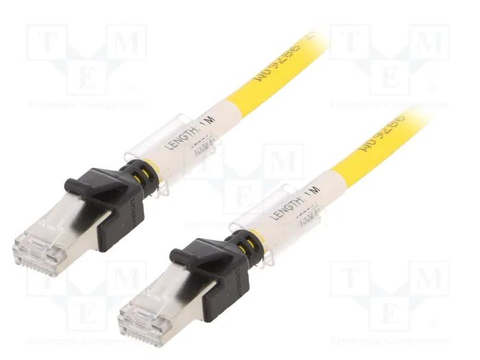 OMRON Patch cord Cat 6a RJ45 1m amarillo LSZH OMRON Patch cord Cat 6a RJ45 1m amarillo LSZH