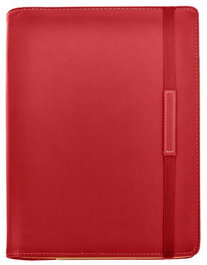 DIDEX Agenda Anual 2027 Wire-O con Funda Acolchada y Goma Rojo