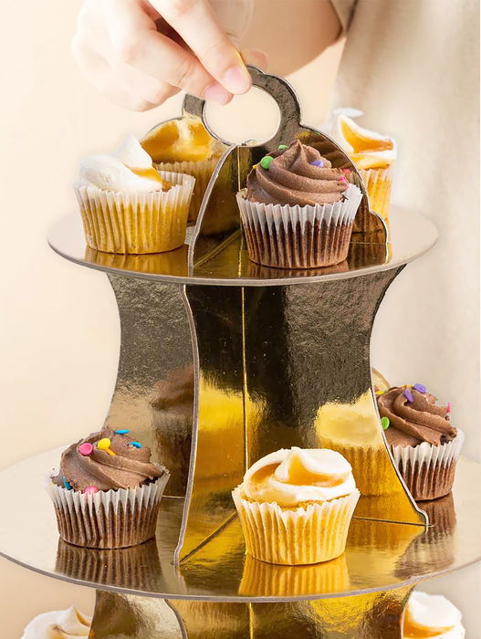 Algon Base Reposteria 3 Niveles 16 cm 23 cm 30 cm (24 Unidades)