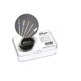 Thuya Kit Medium Russian Manicure Brocas Profesionales para Uñas y Cutículas