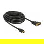 DeLOCK 85657 Cable de Video HDMI a DVI 10m, Macho a Macho, 2560x1600, 7.92 Gbit/s, Negro