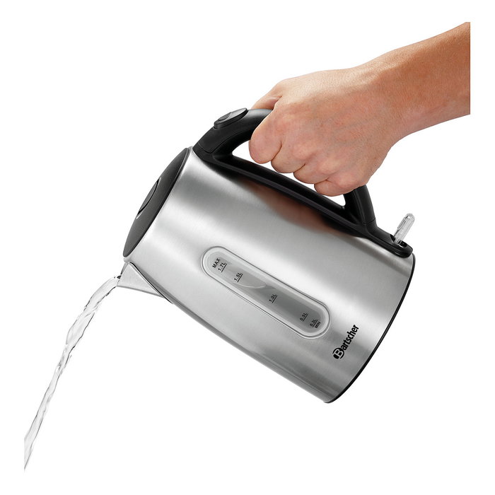Bartscher Hervidor de agua 1,7 l plata 2.200 W Bartscher Hervidor de agua 1,7 l plata 2.200 W