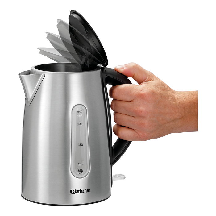 Bartscher Hervidor de agua 1,7 l plata 2.200 W Bartscher Hervidor de agua 1,7 l plata 2.200 W