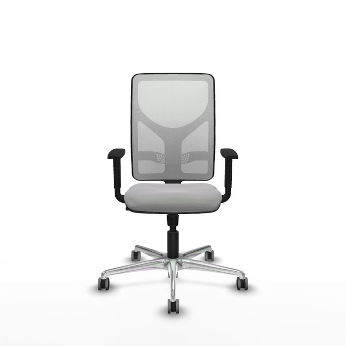 PIQUERAS Y CRESPO Silla de oficina Motilla con mecanismo Sincro, Gris claro y Blanco PIQUERAS Y CRESPO Silla de oficina Motilla con mecanismo Sincro, Gris claro y Blanco